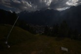 Archiv Foto Webcam Dorf Grächen - Talabfahrt 17:00