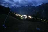 Archived image Webcam Grächen village 03:00