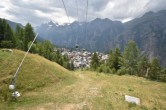Archived image Webcam Grächen village 13:00