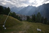 Archived image Webcam Grächen village 17:00