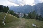 Archived image Webcam Grächen village 19:00