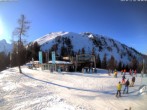 Archived image Webcam Top station of the Höfi Express II lift 09:00