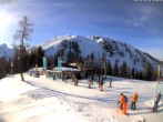 Archived image Webcam Top station of the Höfi Express II lift 09:00