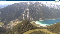 Archiv Foto Webcam Rofan - Panoramablick auf Achensee und Maurach 09:00