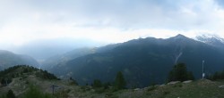 Archiv Foto Webcam Grächen: Ausblick Furggen 19:00