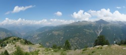 Archiv Foto Webcam Grächen: Ausblick Furggen 13:00