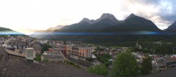 Archiv Foto Webcam Scuol: Panoramablick Ort 19:00
