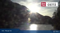 Archived image Webcam Oetztal: View Lake Piburg 18:00