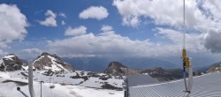 Archiv Foto Webcam Crans Montana: Bergstation Plaine Morte 13:00