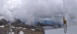 Archiv Foto Webcam Crans Montana: Bergstation Plaine Morte 11:00