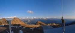 Archiv Foto Webcam Crans Montana: Bergstation Plaine Morte 19:00