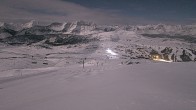 Archiv Foto Webcam Sunshine Village: Great Divide - Lookout Mountain 01:00