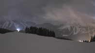 Archiv Foto Webcam Sunshine Village: Wawa Sessellift 01:00