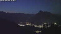 Archiv Foto Webcam Banff: Blick vom Cliff House Bistro am Mount Norquay 02:00