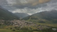 Archiv Foto Webcam Bormio: Blick auf die Stelvio Abfahrt 19:00