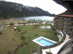 Archived image Webcam Lake Haldensee, &#34;Laterndl Hof&#34; hotel 09:00