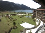 Archived image Webcam Lake Haldensee, &#34;Laterndl Hof&#34; hotel 13:00
