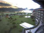Archived image Webcam Lake Haldensee, &#34;Laterndl Hof&#34; hotel 06:00