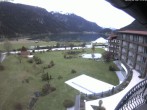 Archived image Webcam Lake Haldensee, &#34;Laterndl Hof&#34; hotel 19:00