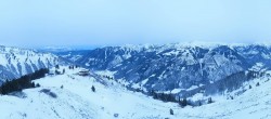 Archiv Foto Webcam Riesneralm: Panorama Skigebiet und Skihütte Hochsitz 15:00