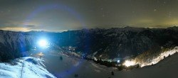 Archiv Foto Webcam Riesneralm: Panorama Skigebiet und Skihütte Hochsitz 19:00