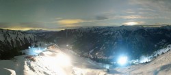 Archiv Foto Webcam Riesneralm: Panorama Skigebiet und Skihütte Hochsitz 23:00