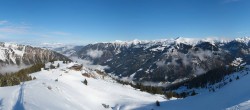 Archiv Foto Webcam Riesneralm: Panorama Skigebiet und Skihütte Hochsitz 11:00