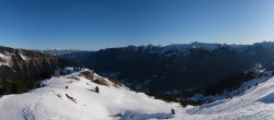 Archiv Foto Webcam Riesneralm: Panorama Skigebiet und Skihütte Hochsitz 07:00