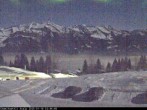 Archiv Foto Webcam Axalp: Blick zum Rothorn 23:00