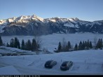 Archiv Foto Webcam Axalp: Blick zum Rothorn 07:00