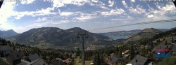 Archiv Foto Webcam Sattel-Hochstuckli: Ausblick Mostelberg 13:00