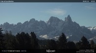 Archived image Webcam "Pale di San Martino", Alpe di Lusia Moena 07:00