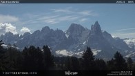 Archived image Webcam "Pale di San Martino", Alpe di Lusia Moena 09:00