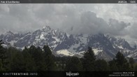 Archived image Webcam "Pale di San Martino", Alpe di Lusia Moena 13:00