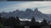 Archived image Webcam "Pale di San Martino", Alpe di Lusia Moena 11:00