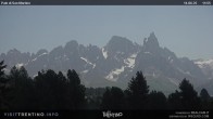 Archived image Webcam "Pale di San Martino", Alpe di Lusia Moena 06:00