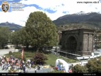 Archiv Foto Webcam Augustusbogen, Aosta 11:00
