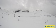 Archived image Webcam Top station of the Bottero gondola 13:00