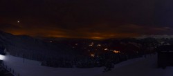 Archiv Foto Webcam La Tania: Bergrestaurant Bouc Blanc 19:00