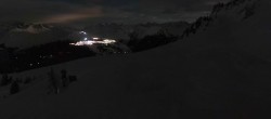 Archived image Webcam Peisey Vallandry - Top station chairlift Clocheret 23:00