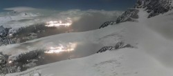 Archiv Foto Webcam Peisey Vallandry - Bergstation Sessellift Clocheret 05:00