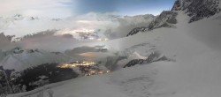 Archiv Foto Webcam Peisey Vallandry - Bergstation Sessellift Clocheret 06:00