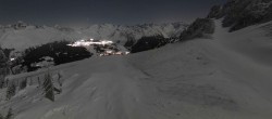 Archiv Foto Webcam Peisey Vallandry - Bergstation Sessellift Clocheret 05:00