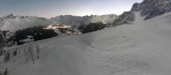 Archiv Foto Webcam Peisey Vallandry - Bergstation Sessellift Clocheret 06:00