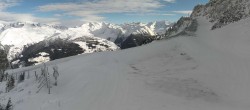 Archiv Foto Webcam Peisey Vallandry - Bergstation Sessellift Clocheret 09:00