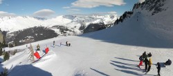 Archiv Foto Webcam Peisey Vallandry - Bergstation Sessellift Clocheret 13:00