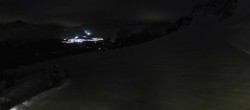 Archiv Foto Webcam Peisey Vallandry - Bergstation Sessellift Clocheret 23:00