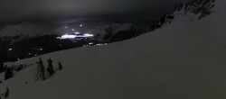 Archiv Foto Webcam Peisey Vallandry - Bergstation Sessellift Clocheret 19:00