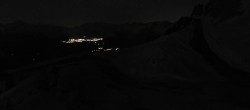 Archiv Foto Webcam Peisey Vallandry - Bergstation Sessellift Clocheret 23:00