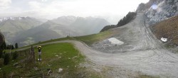 Archiv Foto Webcam Peisey Vallandry - Bergstation Sessellift Clocheret 07:00